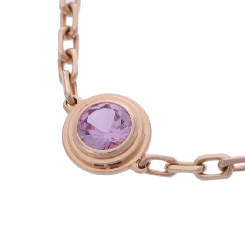 カルティエ ダムールブレスレット ピンクサファイヤ レディース K18