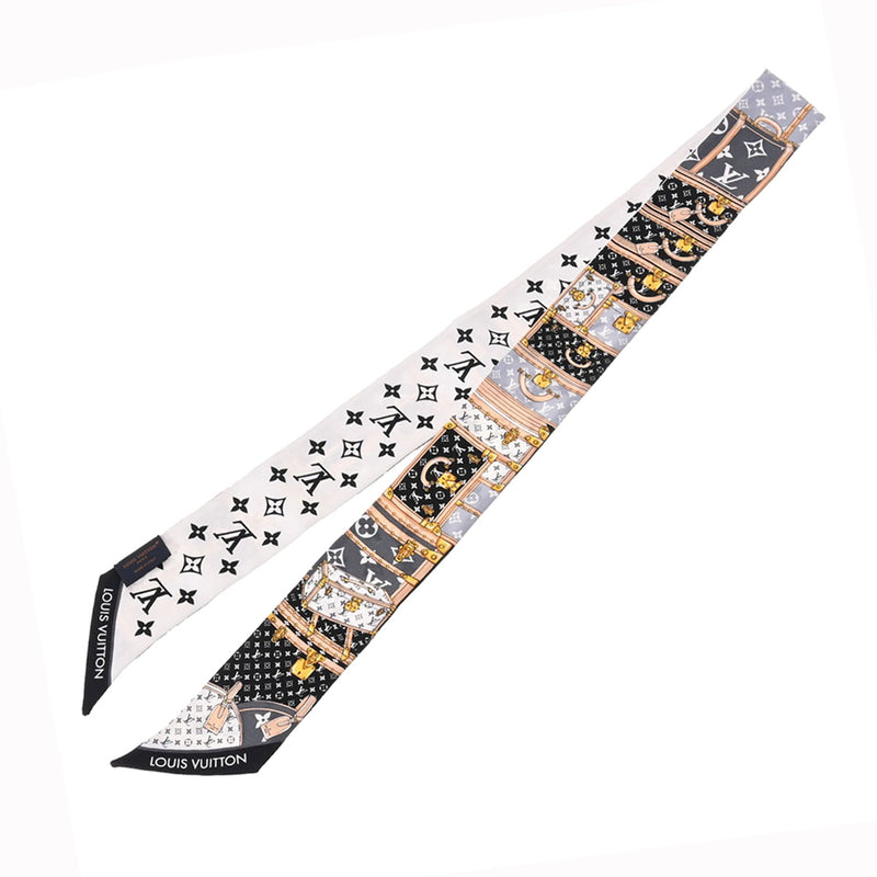 ルイヴィトンバンドー BB レッツ ゴー 黒/白 レディース スカーフ