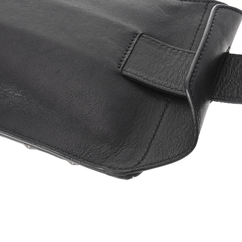 ジミーチュウOSCAR スタースタッズ ベルトバッグ ブラック シルバー