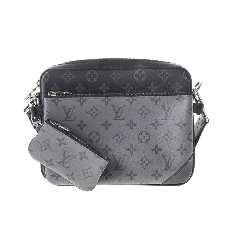 ルイヴィトンエクリプス トリオメッセンジャー 14145 黒/グレー メンズ