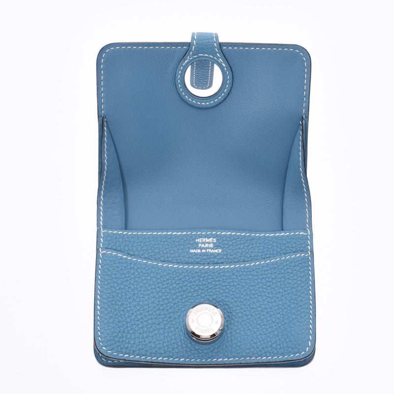エルメスドゴン 小銭入れ ブルージーン シルバー金具 □O刻印(2011年頃