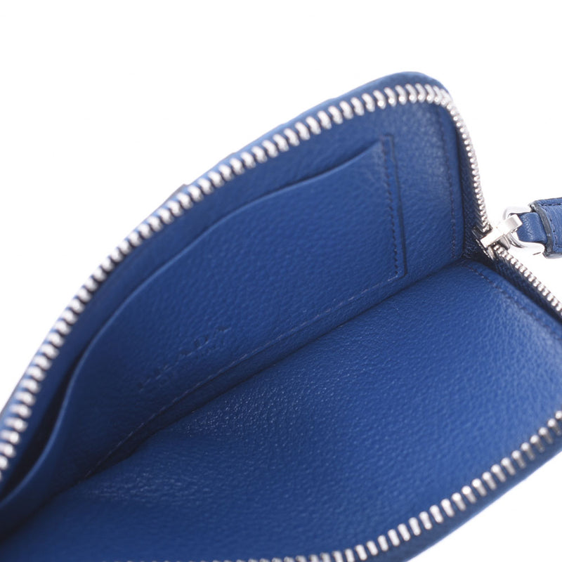 プラダカードポケット付き小銭入れ アウトレット 青 メンズ コイン