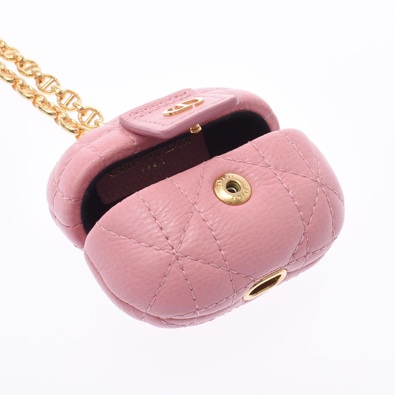 基督教Dior Airpods Pro Case Kanage Pink Ladies皮革品牌配件49MA0261