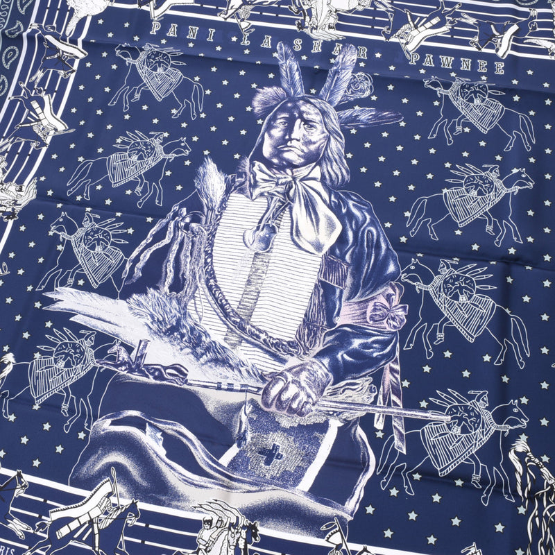 エルメスカレ90 リバーシブル パウニー族の首長/Pani La Shar Pawnee