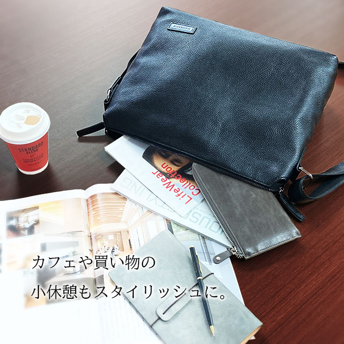 レザーショルダーバッグ KBN16467 平野鞄