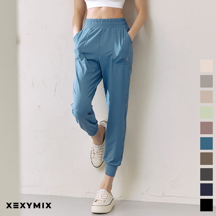 XEXYMIX ゼクシィミックス ロング パンツ ミディアムフェザー 接触冷感