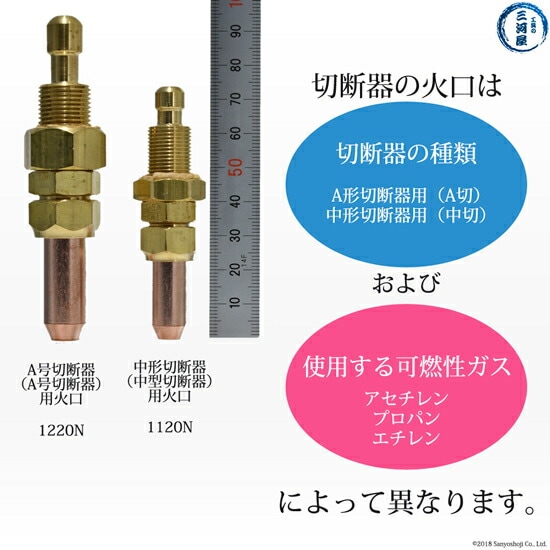 日酸TANAKA 火口 No. 2 1220N-2A アセチレン A号 切断器 用 | 日酸