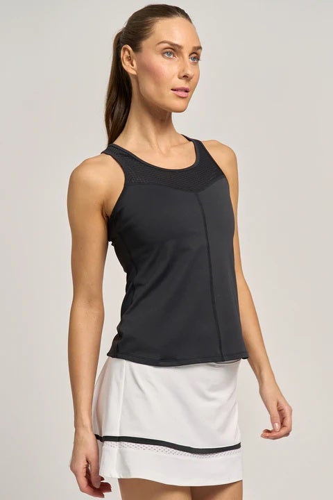 ForceTankフォースタンク| テニスウェア|ノースリーブ|Black | テニス