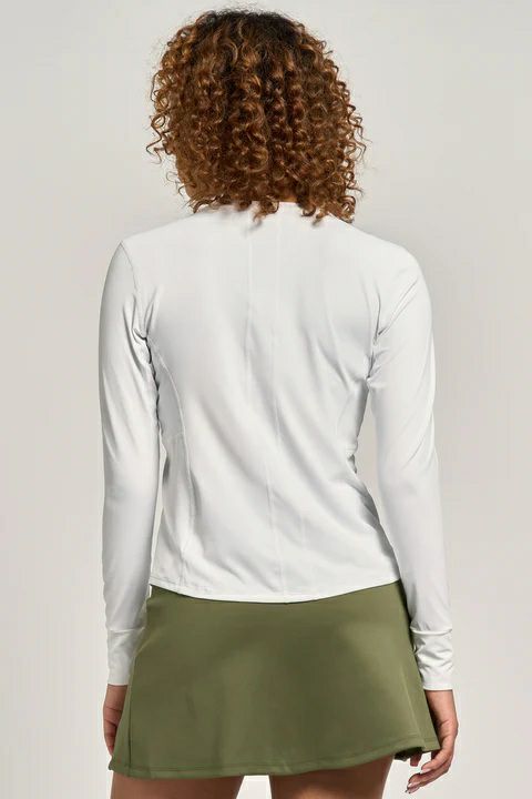 TitanTopタイタントップ|テニスウェア|長袖|Whit|Solar | テニスウェア