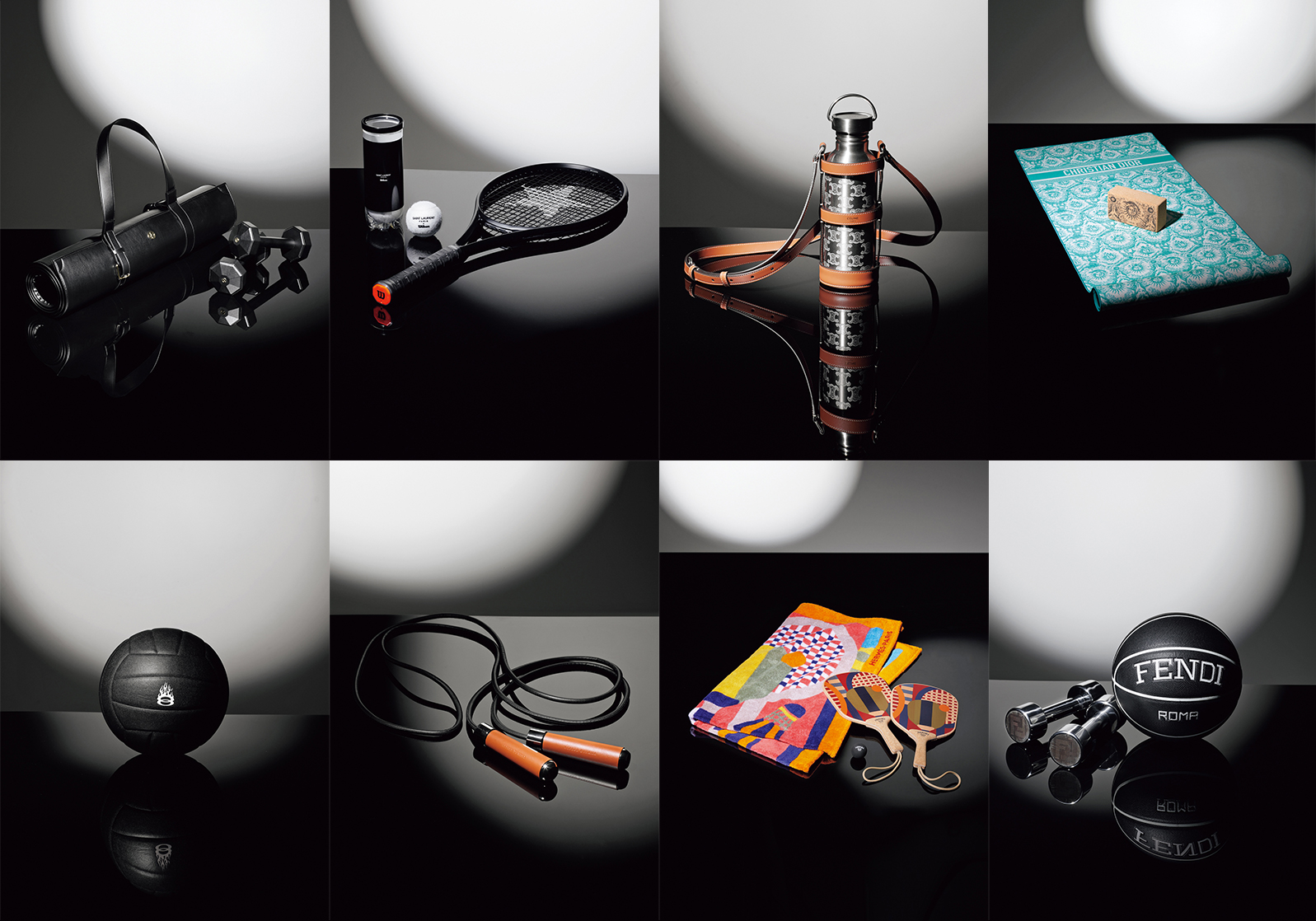 ディオールのヨガマット、フェンディのダンベル…大人のフィットネス