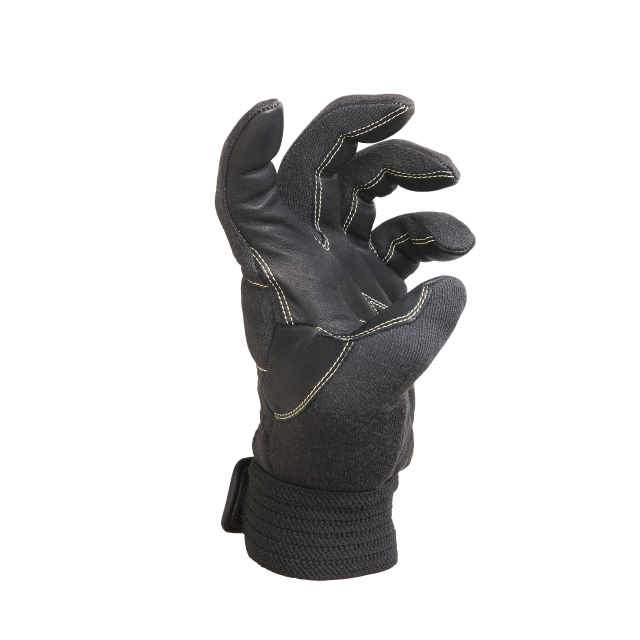 ガードレスキュー 手のひら革 ブラック - ユアサグローブネットショップ