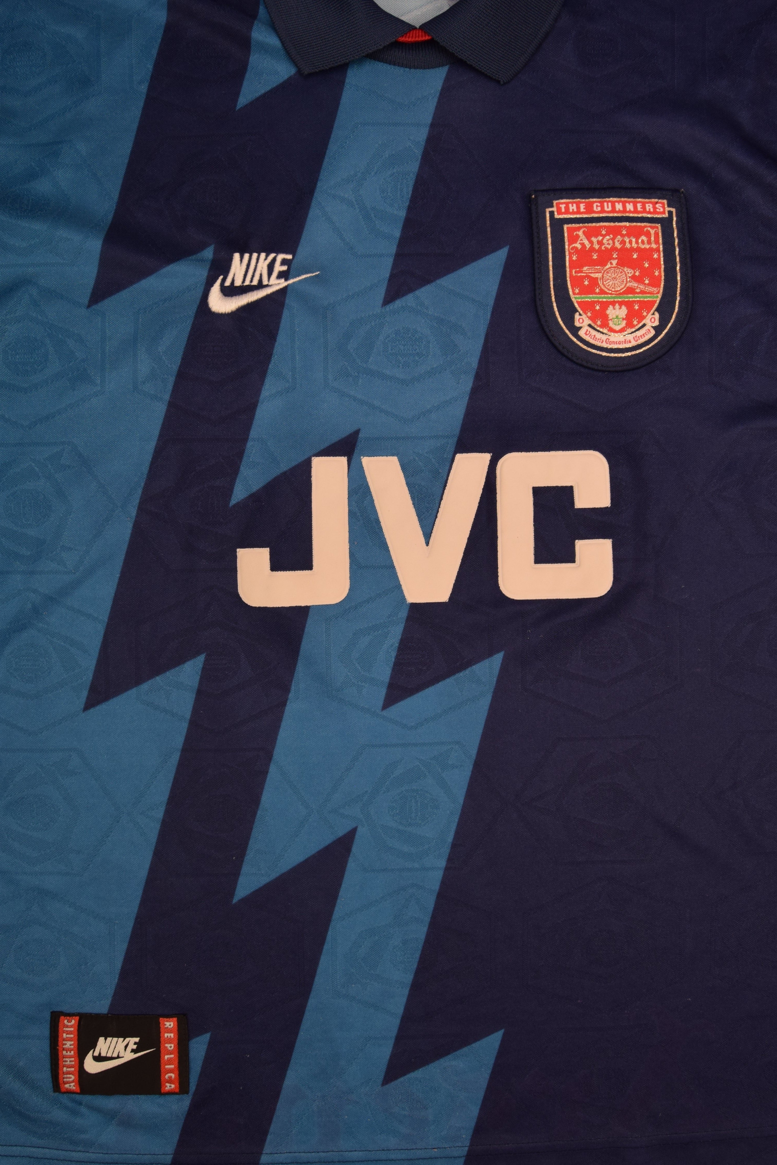 Authentic Arsenal Nike Premier 1995 - 1996 Away Football Shirt JVC