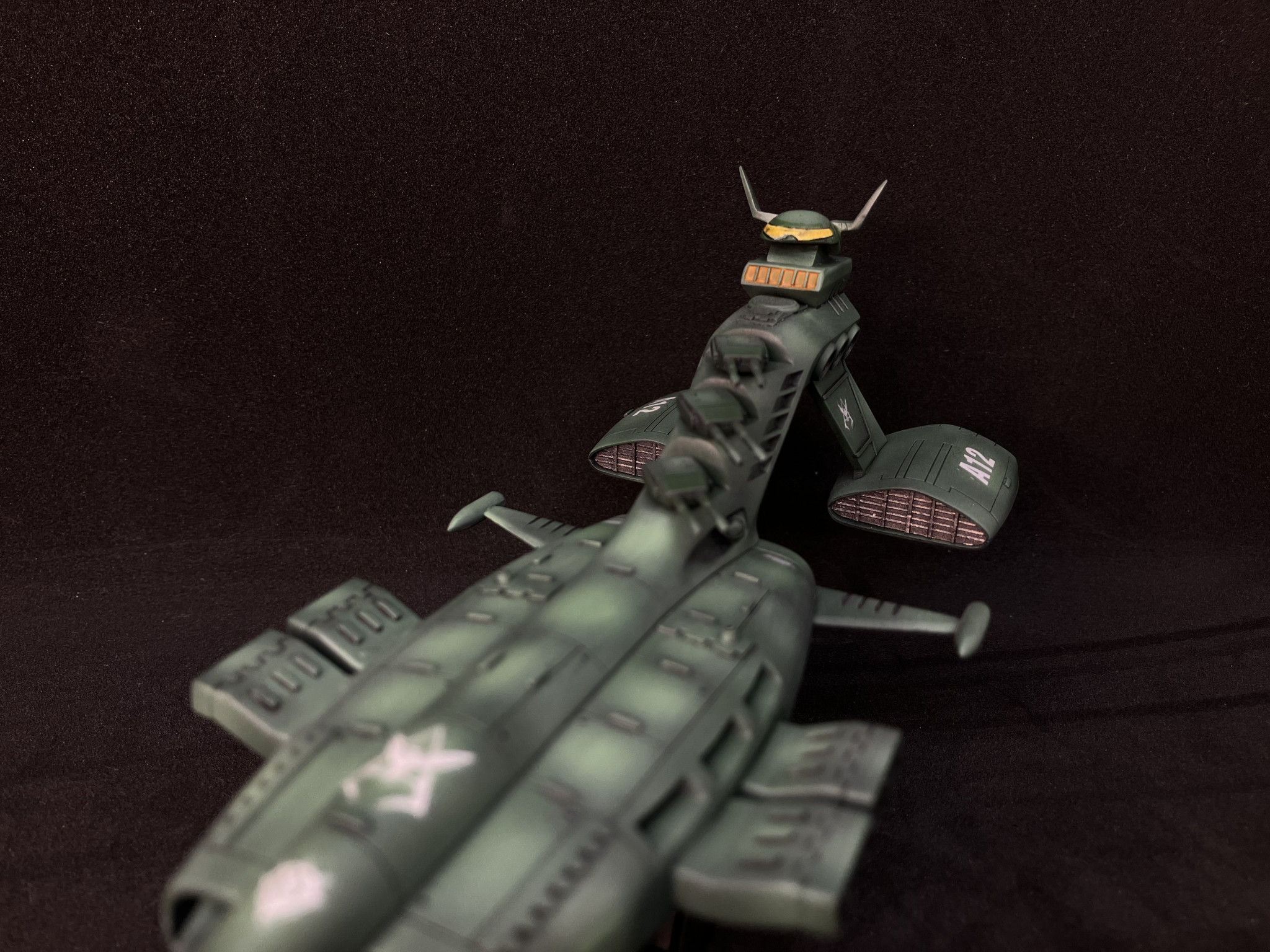 旧キット 1/1200 シャア専用 ムサイ ファルメル｜marimikiさんの