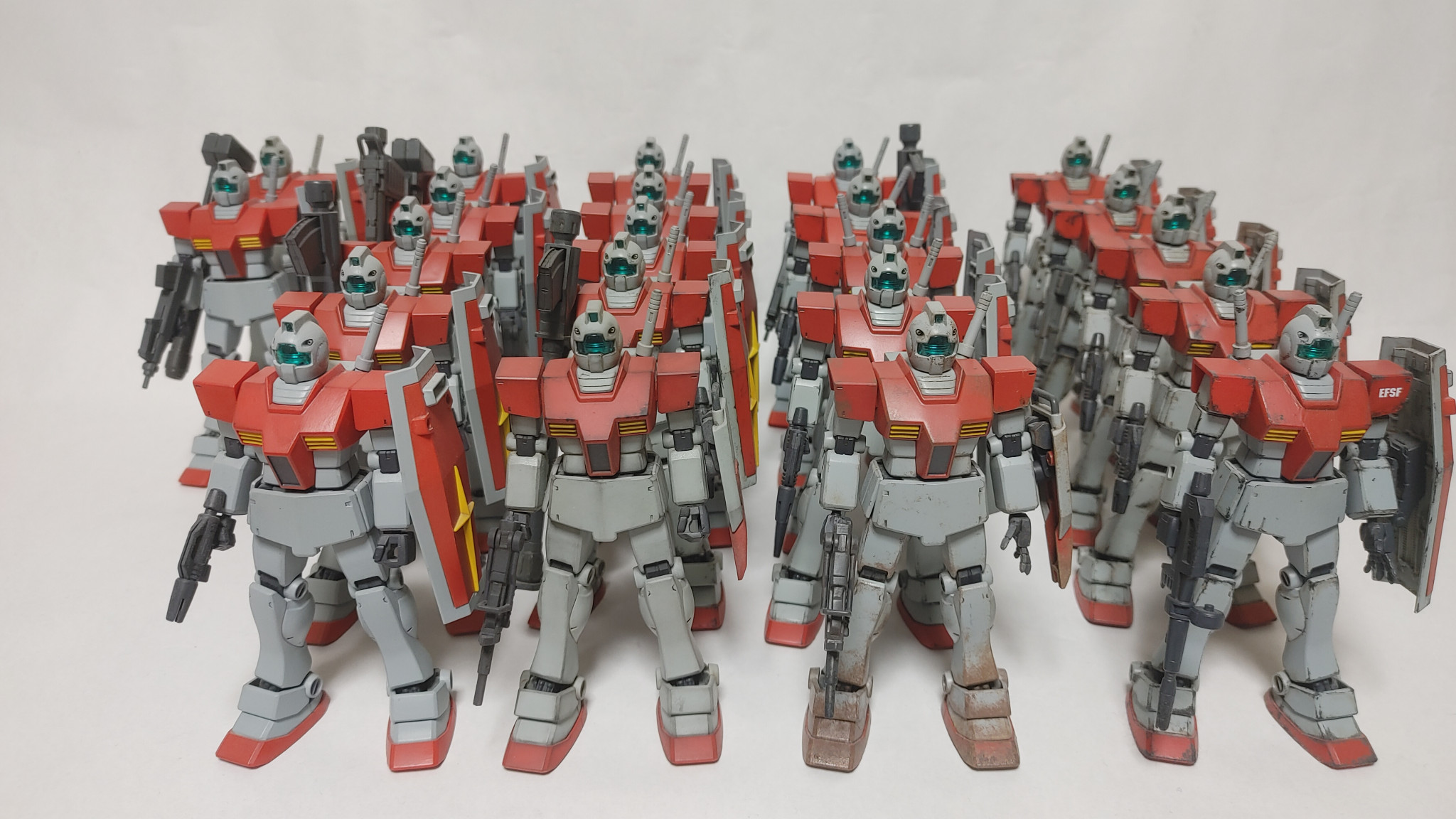 大量！！】HGUC ジム｜ジャンク屋れっどまんさんのガンプラ作品