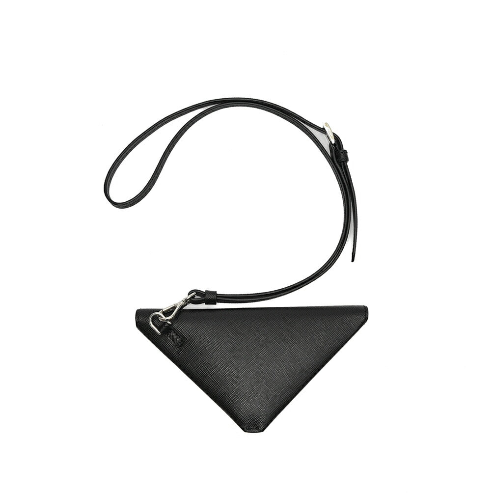 PRADA プラダ / サフィアーノレザー ネックストラップ付きミニポーチ