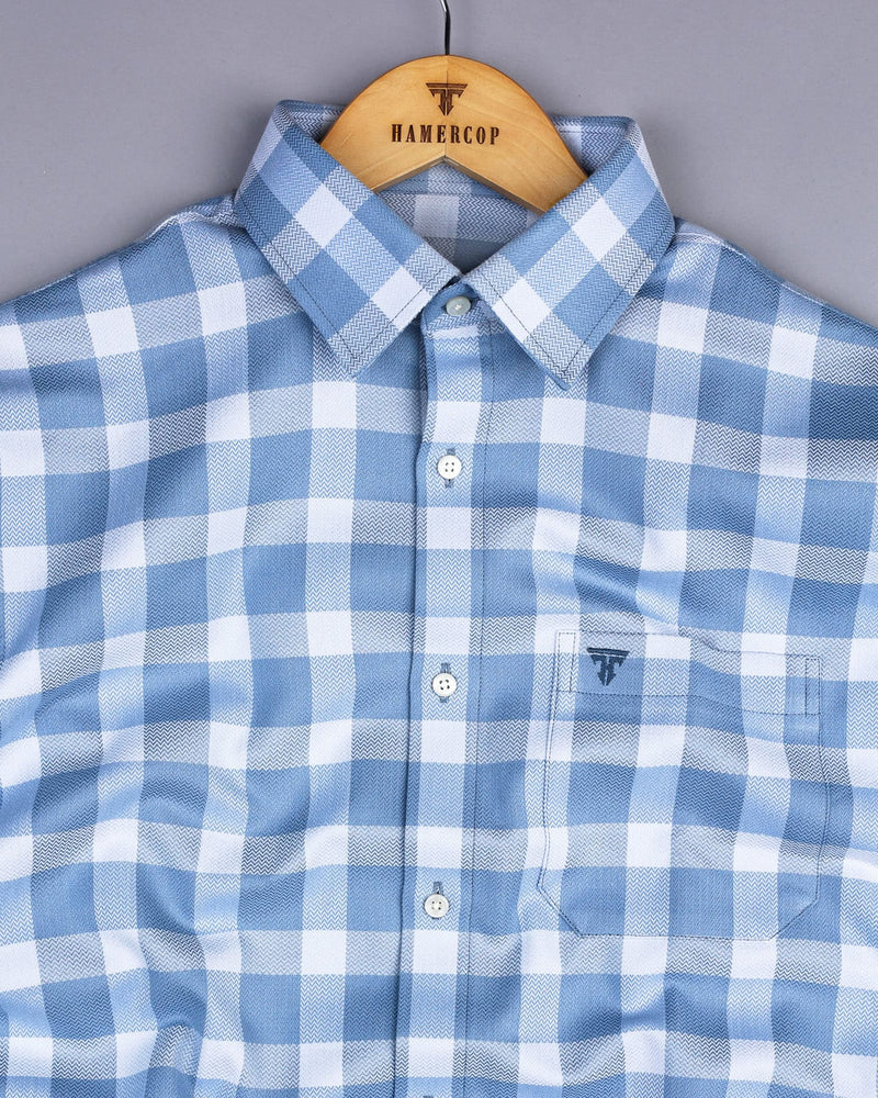 Paston Gray Dobby Check Premium Cotton Shirt – Hamercop