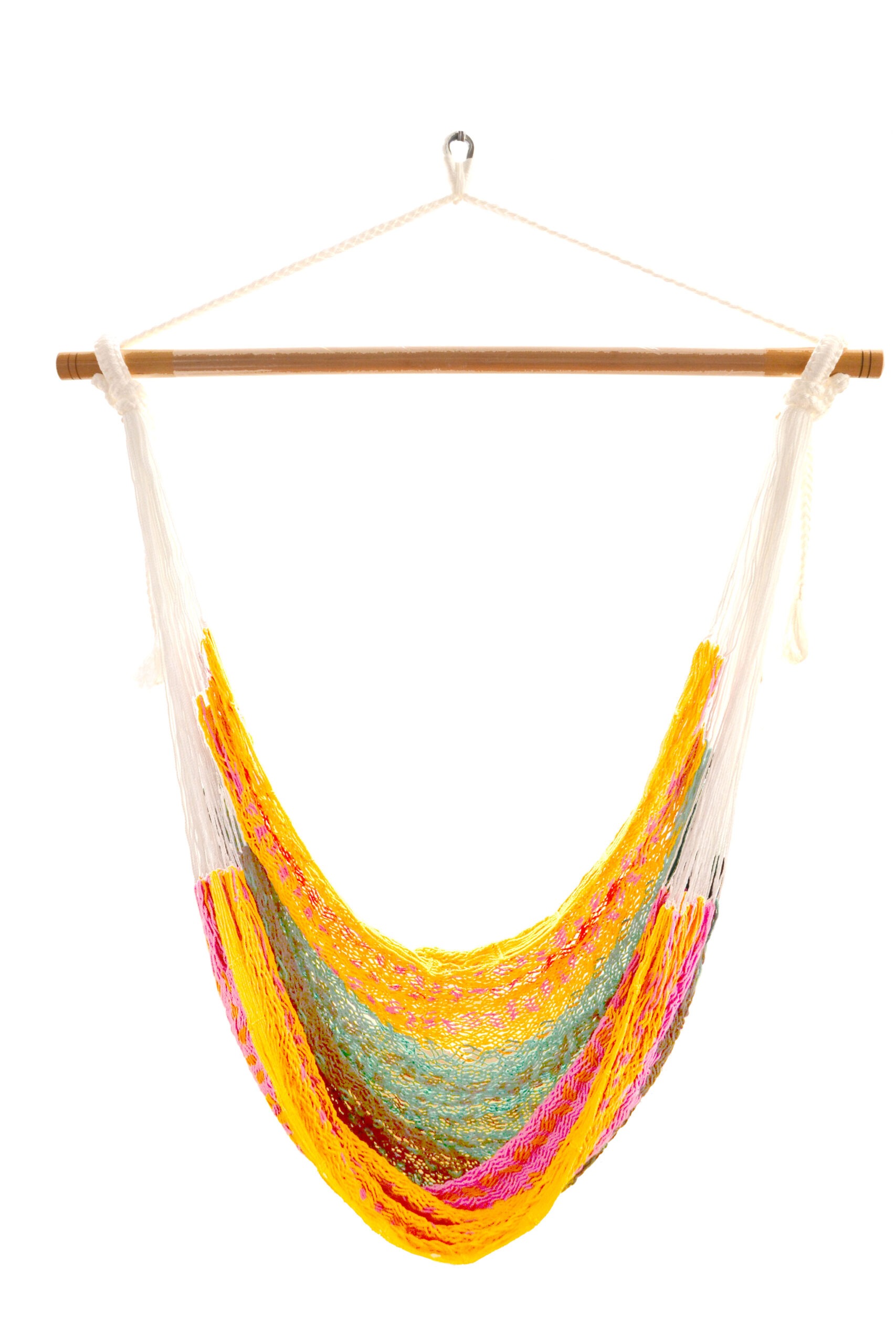 メキシカンハンモックチェア（ネット）ラージ「マルチカラーE