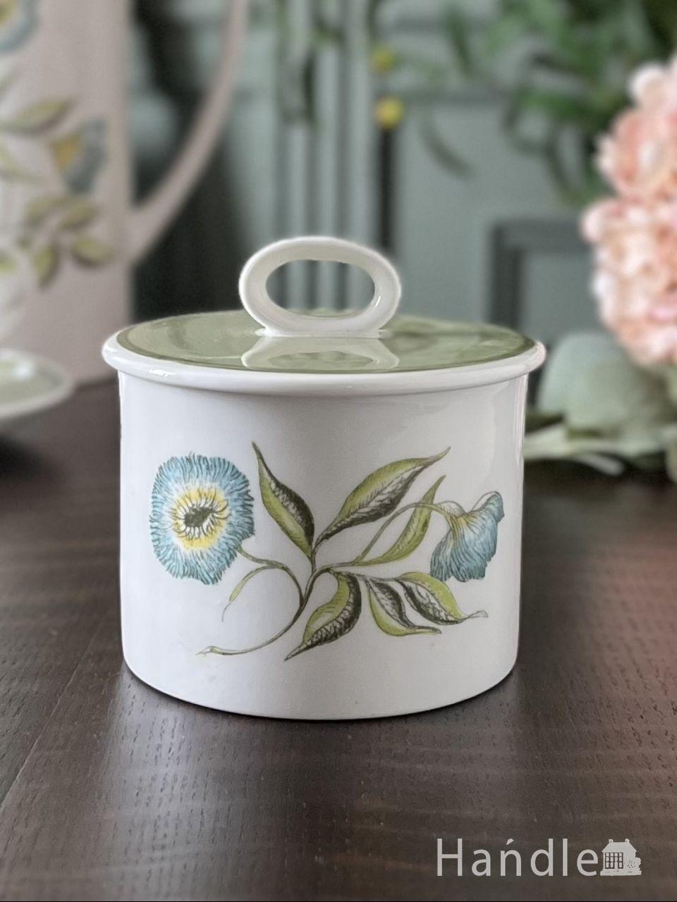 イギリスから届いたDenbyのシュガーポット、アラベスク（ARABESQUE）の