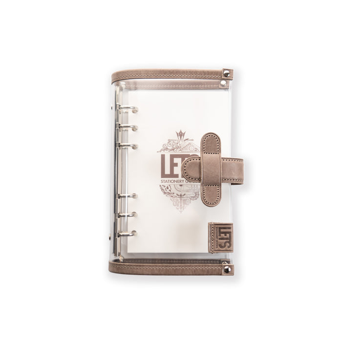 クリアシステム手帳 mostro バイブル-20mm グレージュ | 八文字屋