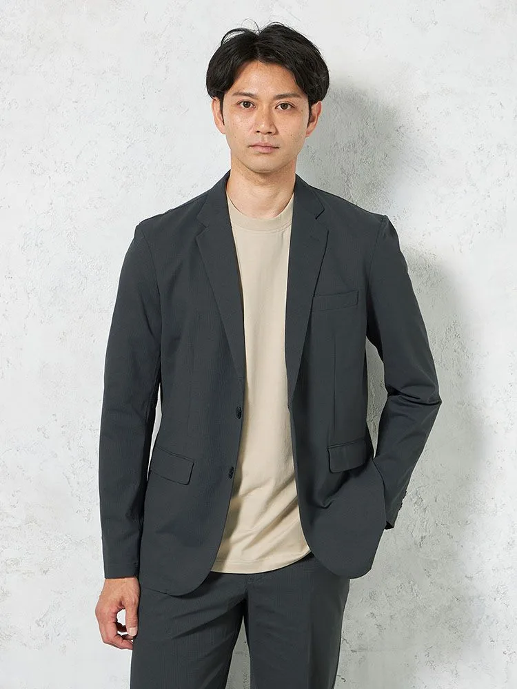 C．グレー 【WEB限定】上下セットアップ ブレサブルクール 通気清涼