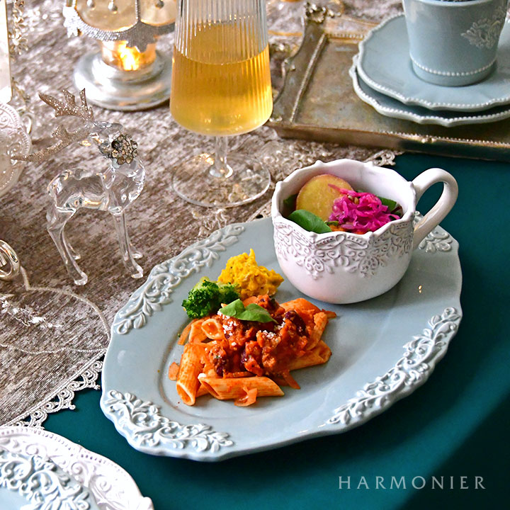 ミニョンオーバルプレート/ブルー｜輸入食器・雑貨の通販 ハルモニア