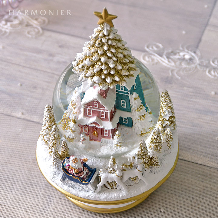 スノードームオルゴール/ツリートップ｜クリスマス雑貨の通販
