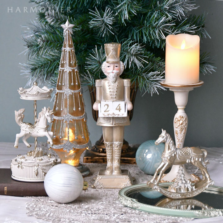 シャルドネゴールドロッキングホース｜クリスマス雑貨の通販