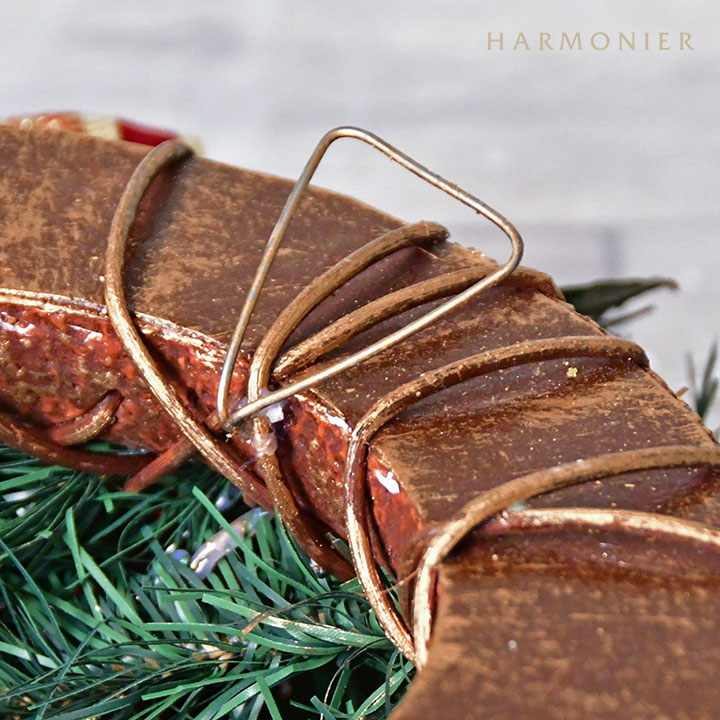 バーガンディポインセチアリース45cm｜クリスマス雑貨の通販