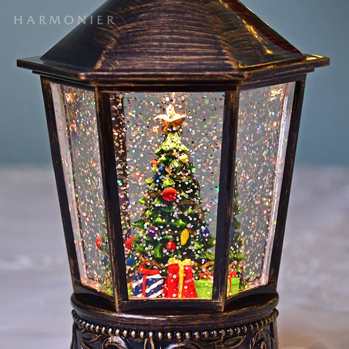 リキッドLEDヘキサゴンランタン/ツリー※電池/USB仕様｜クリスマス雑貨