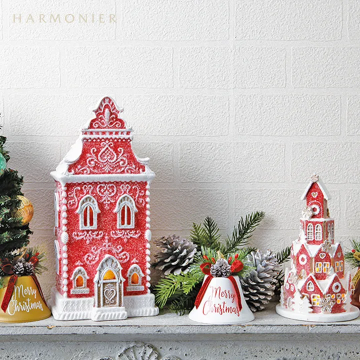 ジンジャーブレッドビレッジ/レッド｜クリスマス雑貨の通販 ハルモニア