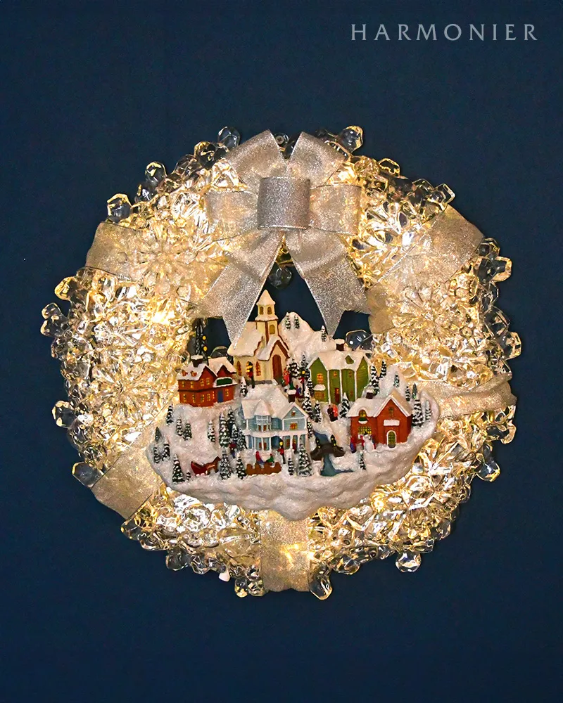 LEDアクリルアイシーリース｜クリスマス雑貨の通販 ハルモニア web