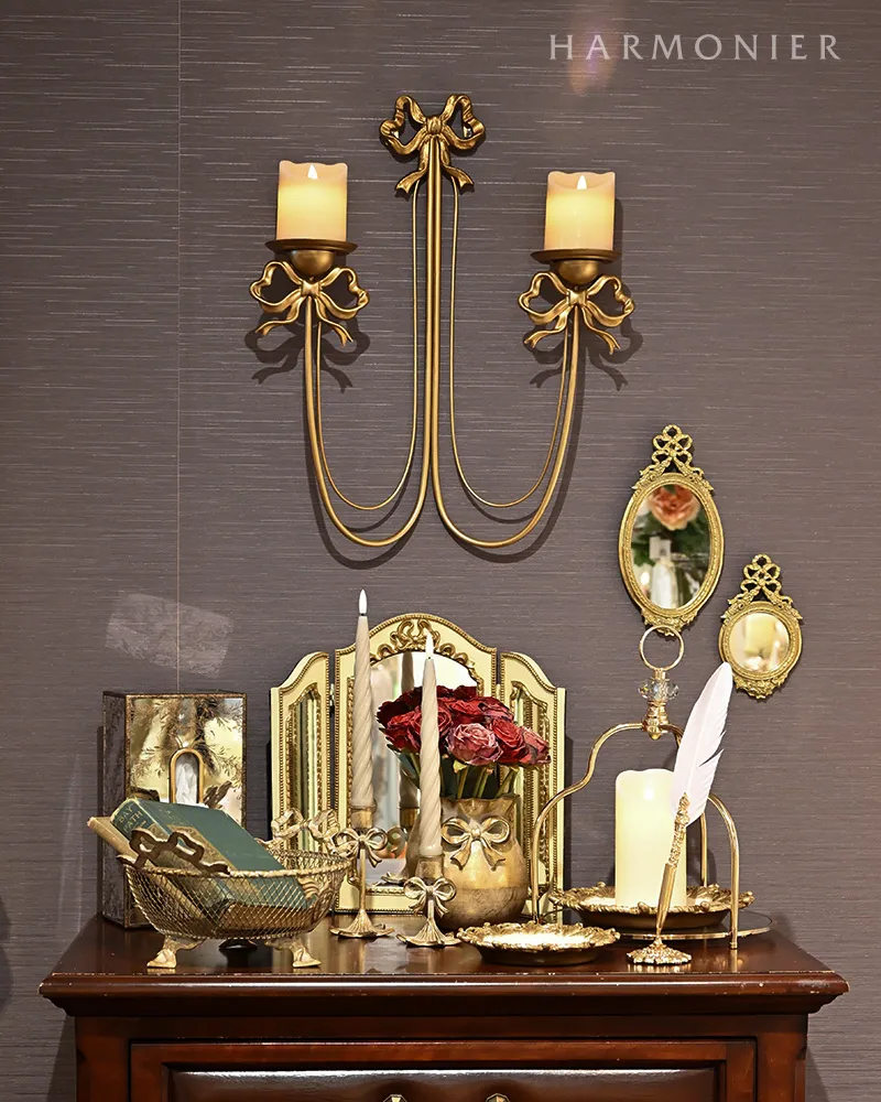 クラシックな花柄オーバルミラー エルシオ クラシックな花柄オーバル