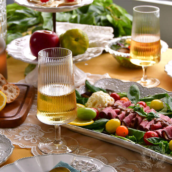 クリームレースオードブルプレート/イタリア製｜輸入食器・雑貨の通販