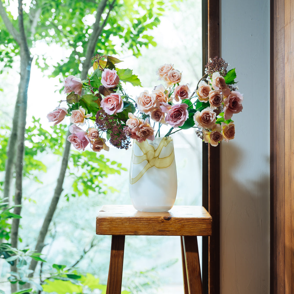 Christoph Bach】 薔薇の透かしのペストリートング【純銀】