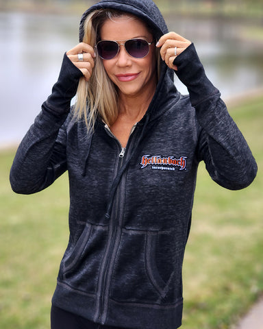 Zen 3D Orange Patch Full-Zip Up Hoodie – Hellanbach Inc.