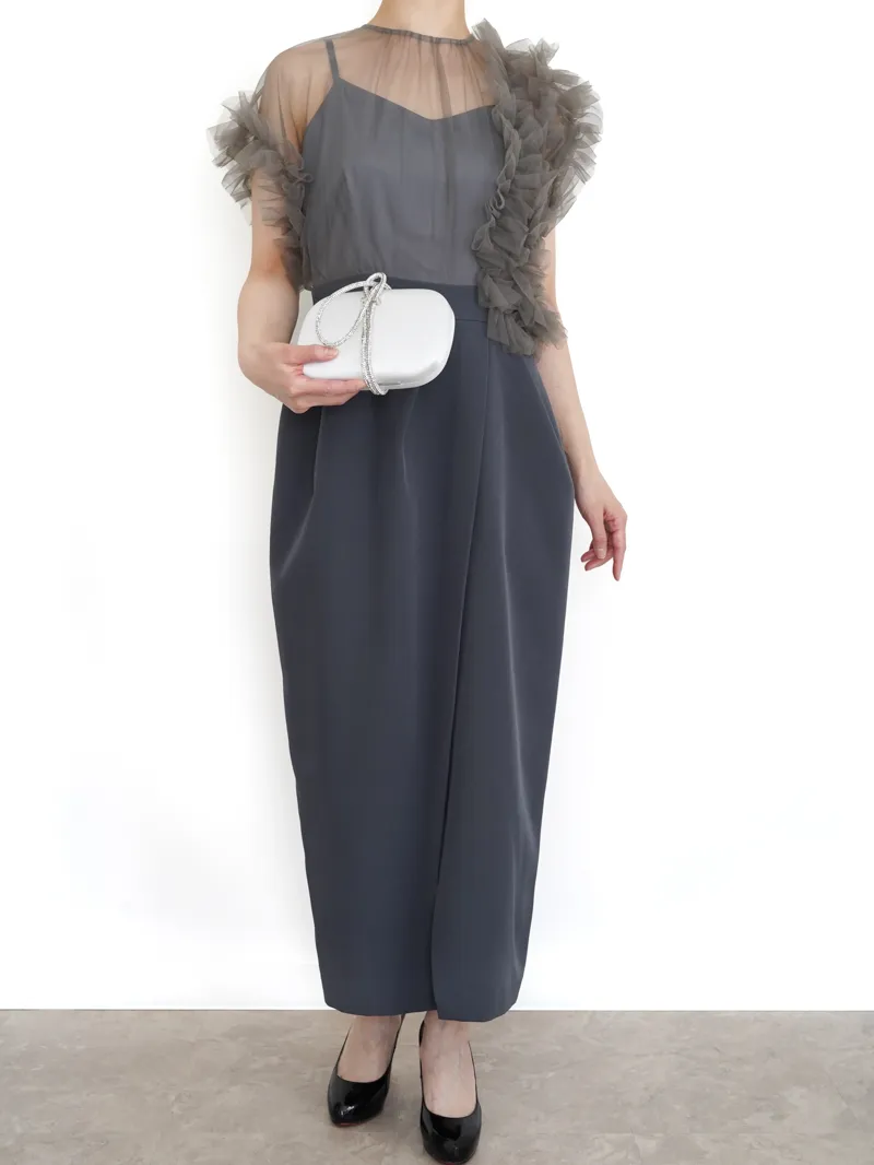 LAGUNAMOON（ラグナムーン）LADYチュールドッキングコクーンワンピース