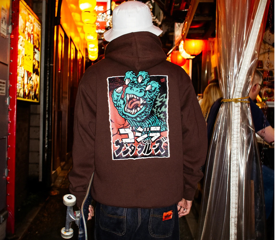 SANTA CRUZ x GODZILLA GODZILLA HAND HOODIE パーカー フーディー