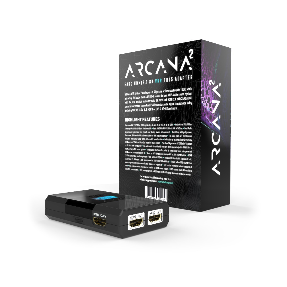8K Arcana 2 VRR 40Gbps | HDFury.com | Connect and Fix everything