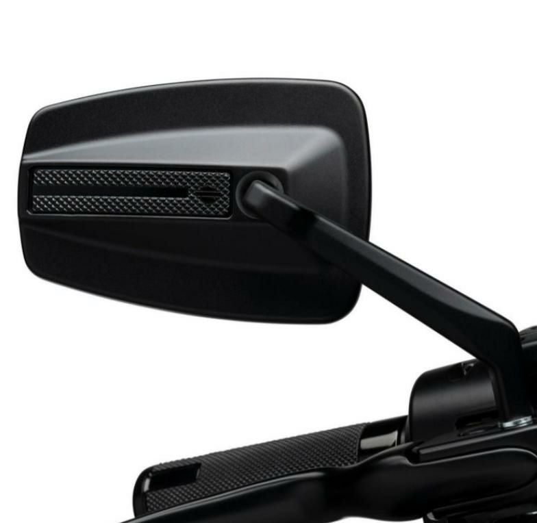 スイッチバック ミラー (ブラック/シルバー) 【ツーリング、ソフテイル