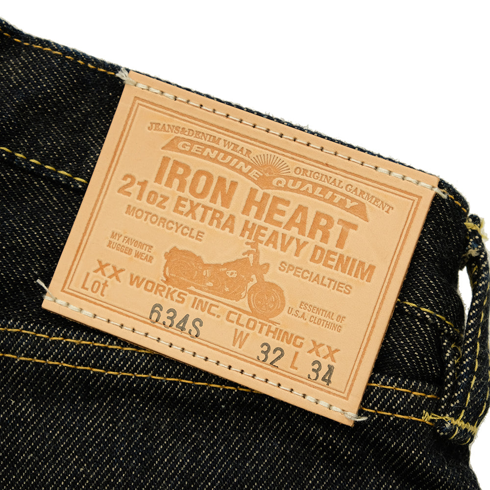 IRON HEART - 21oz. EXTRA HEAVY SELVEDGE DENIM - STRAIGHT - IH634S