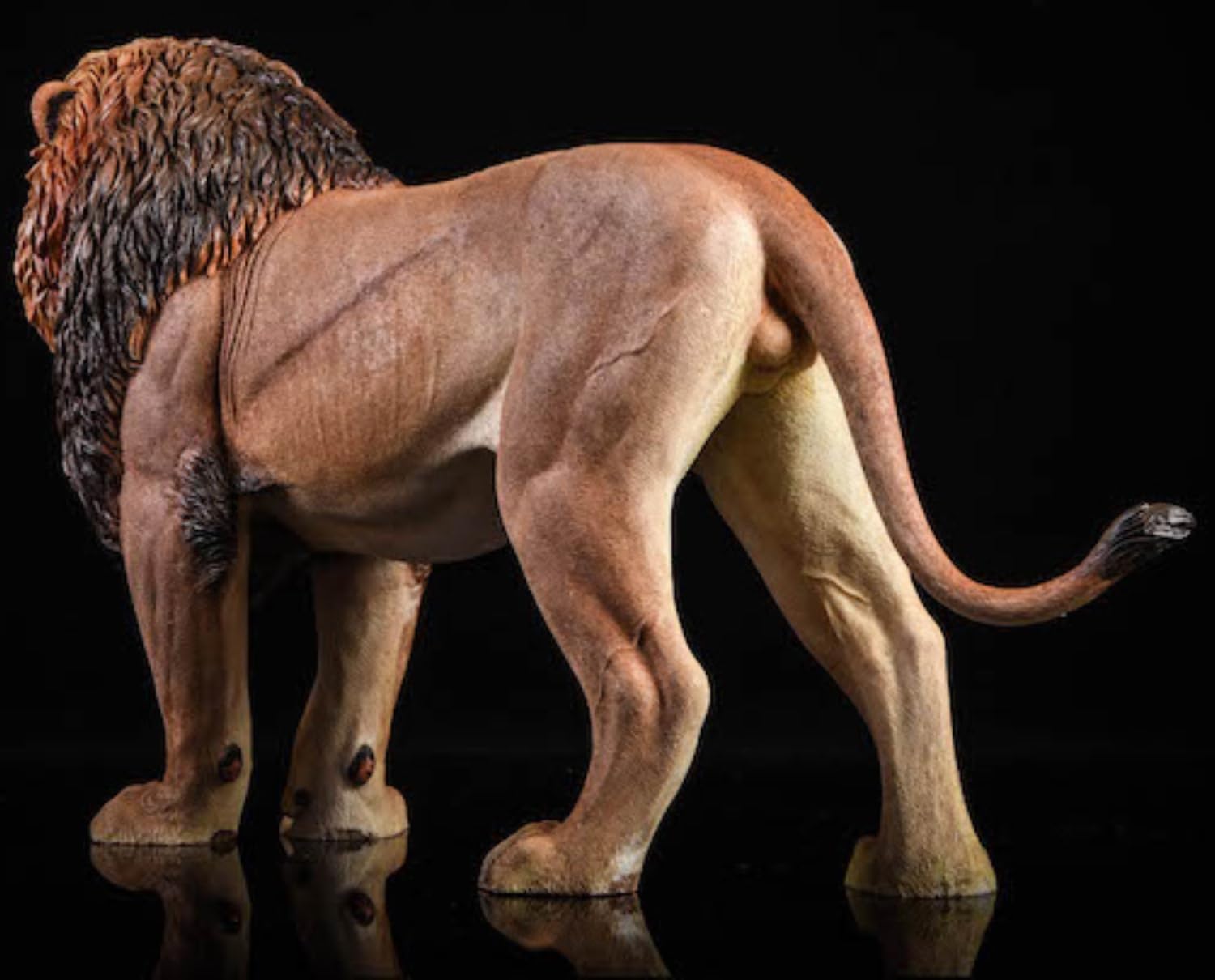 JXK Collectible Lion Figure: The Lion, Expertly Hand-Painted, Lifelike