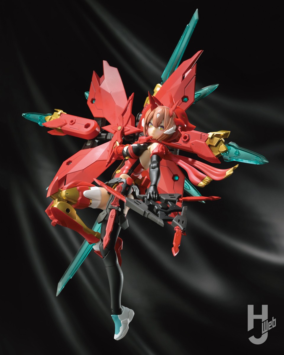 新生した朱羅素体「メガミデバイス 朱羅 忍者 枢」を使用して九尾 火舞