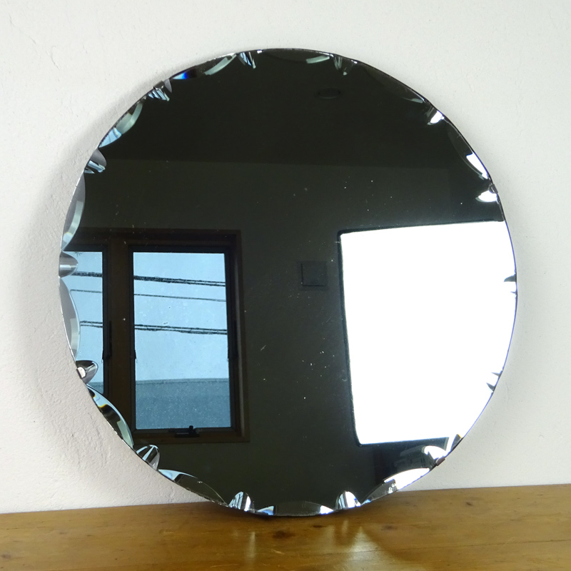 アンティーク イギリス 壁掛け カッティング ミラー | アンティーク