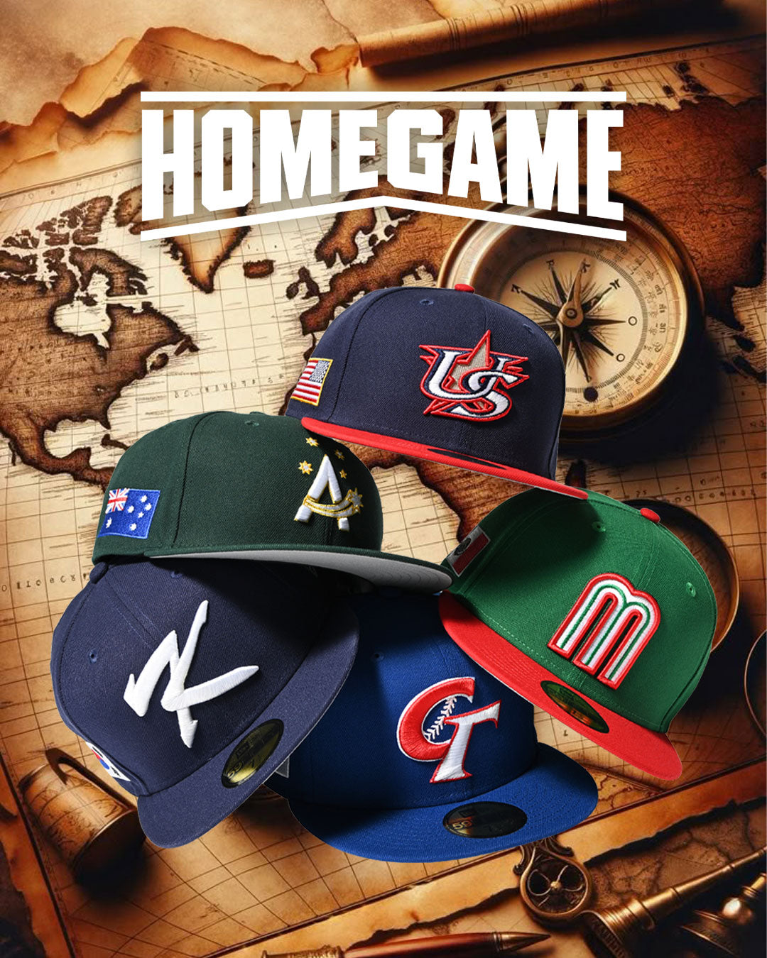 NEW ERA - WBC 2026 USA 59FIFTY LTNAVY/SCARLET【14948238