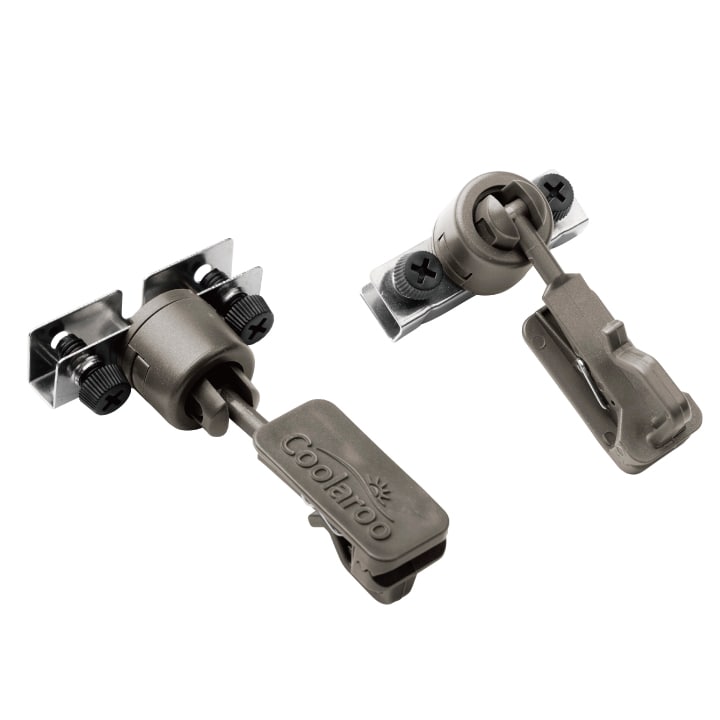 シェード取付フック 自在型 クリップ付 2個組 /A: シェード