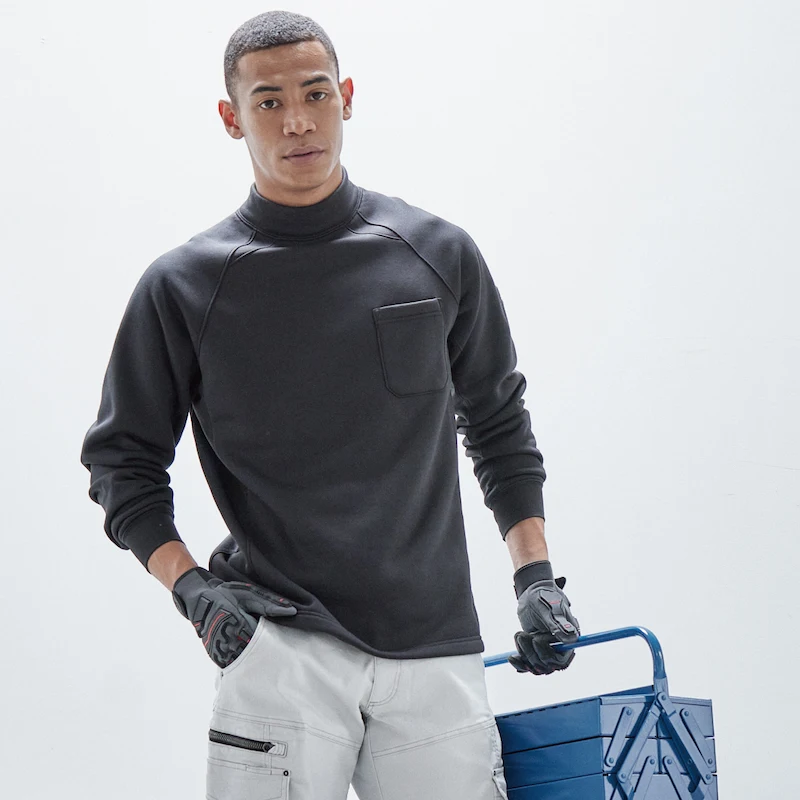 233裏フリースハイネックシャツ - HOOH VILEA 作業着と電動ファン付き