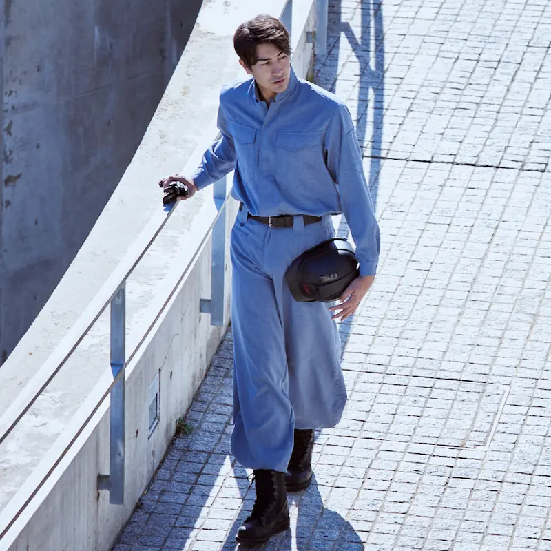 3501立衿シャツ - HOOH VILEA 作業着と電動ファン付き快適ウェアの村上被服