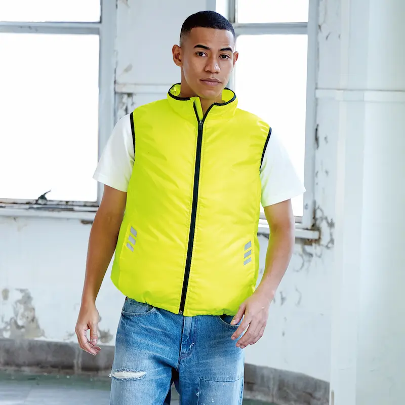 V9699ネオンカラーファンベスト 空調機能を取り入れたファン付き作業服