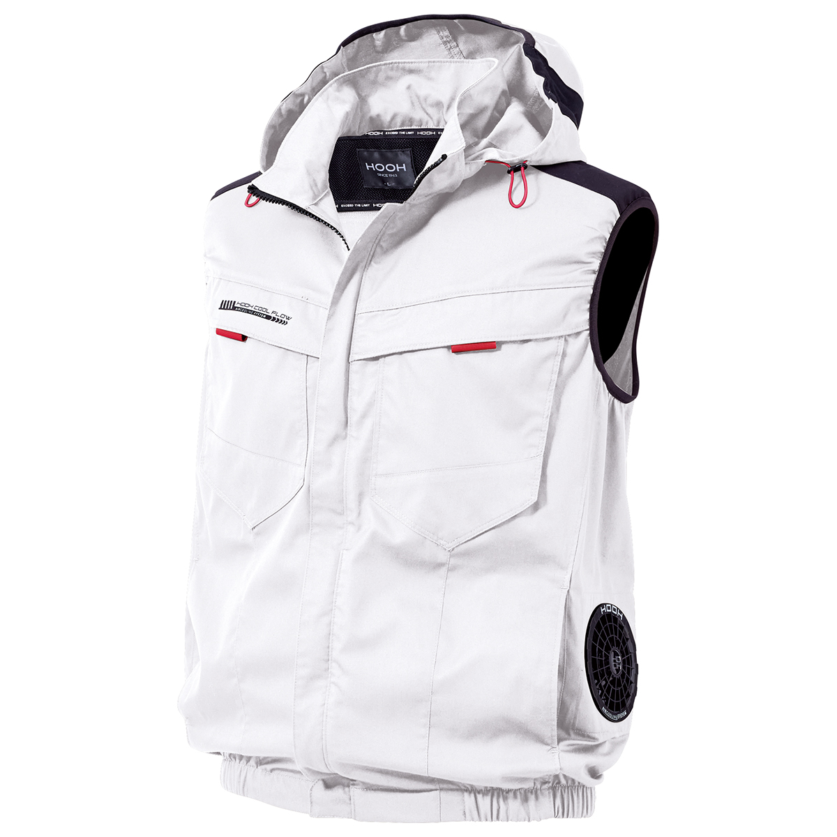 V2519サイドファンフードベスト - HOOH VILEA 作業着と電動ファン付き