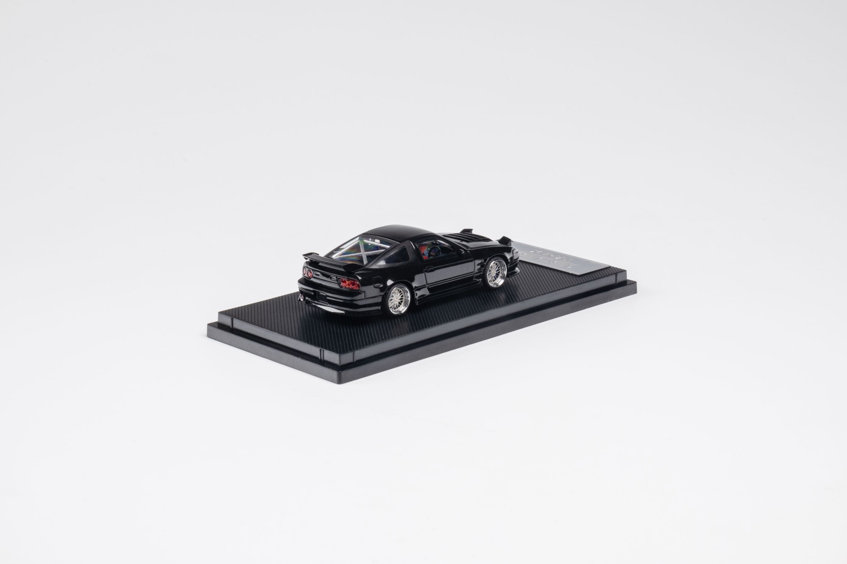 MicroTurbo 1:64 Custom 180SX Type X - Metallic Black – Horizon Diecast